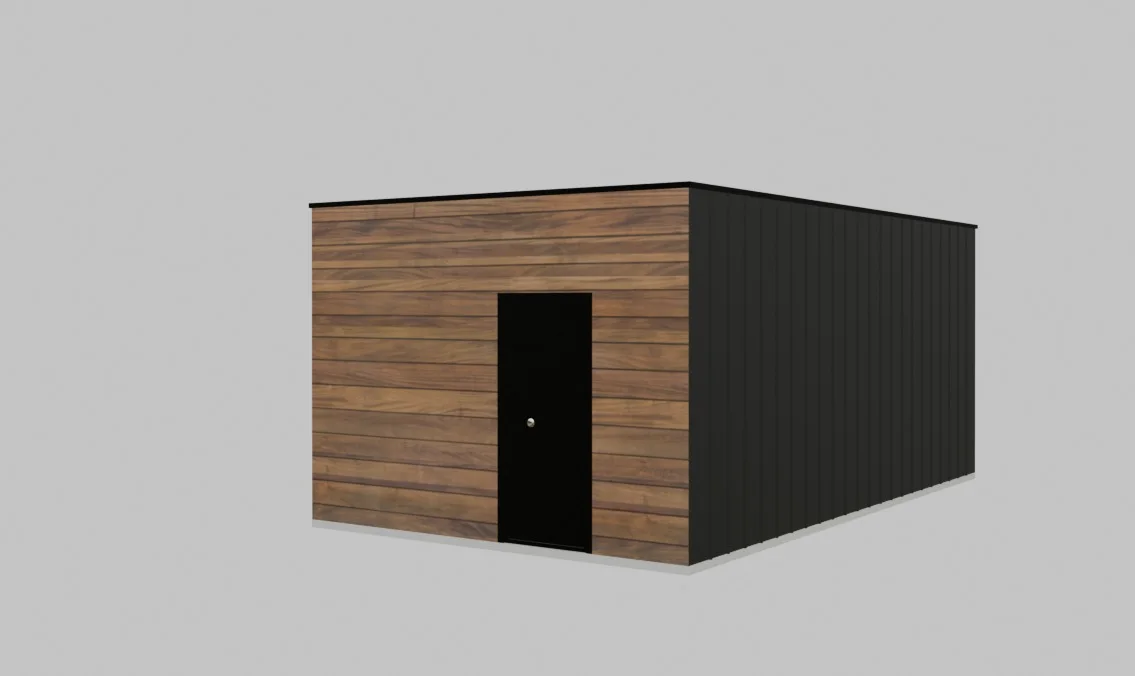3D view of a configurable modular building used to explain Canada: modular-building configurators, custom software and rollout.